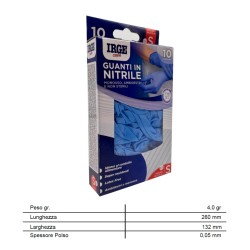 ABQ GUANTI MONOUSO 10PZ NITRILE BLU S
