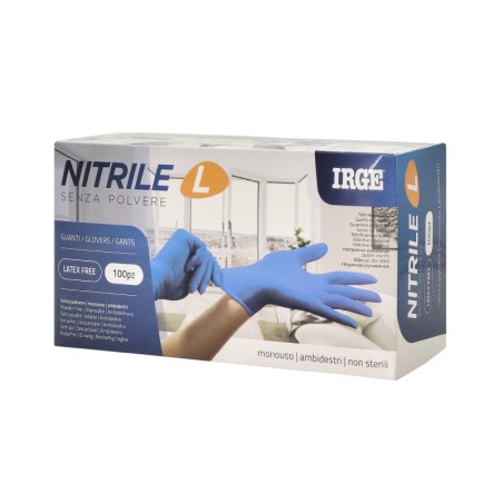 ABG GUANTI MONOUSO 100PZ NITRILE BLU L-