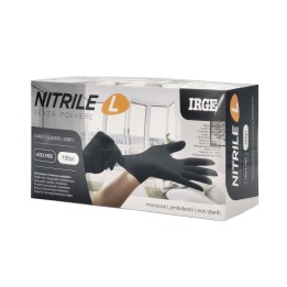 ABN GUANTI MONOUSO 100PZ NITRILE NERO L-