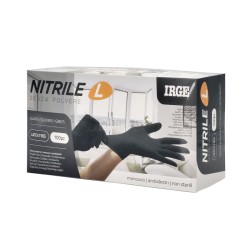 ABN GUANTI MONOUSO 100PZ NITRILE NERO L-