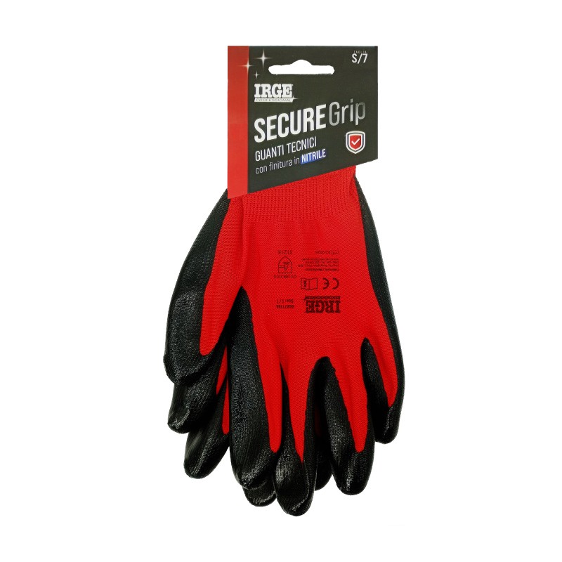 AAE GUANTI TEC.SECURE GRIP NITRILE S/7