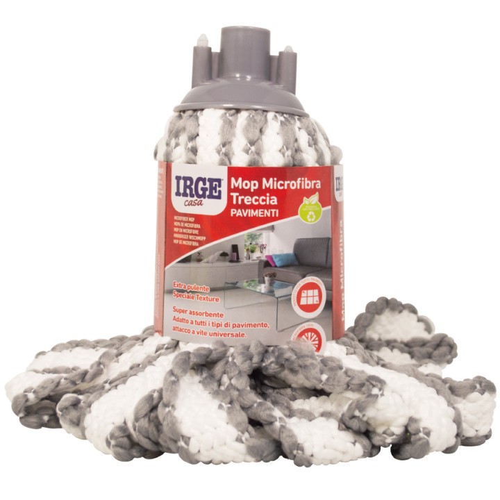 CAN MOP MICROFIBRA IRGE TRECCIA BICOLOR