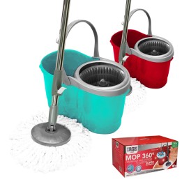 ADK SUPER MOP 360 CON CESTO PLASTICA
