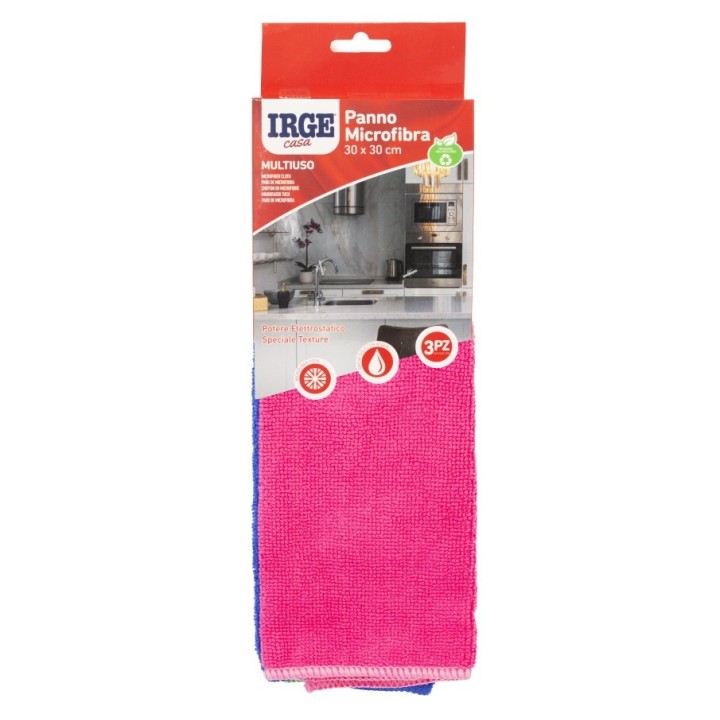 ABQ PANNO MICROFIBRA IRGE  3PZ 30x30cm