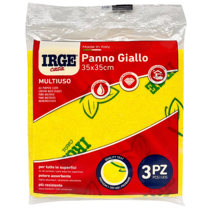 ADS PANNO MULTIUSO GIALLO IRGE 3PZ