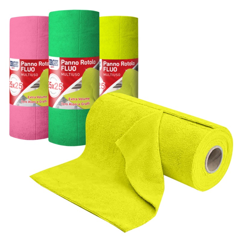 ABM PANNO ROTOLO FLUO 25X25cm 15PZ