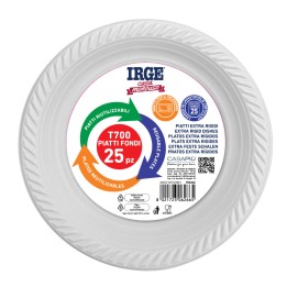 ADE PIATTI RIUTILIZZ. FONDI 25PZ D22