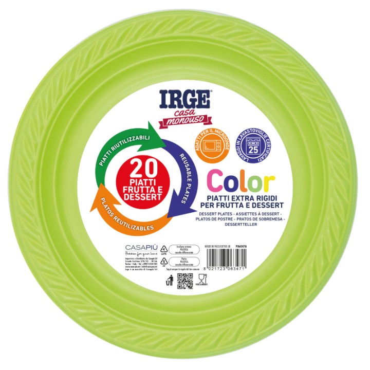 BMV PIATTI DESSERT VERDE 20 PZ