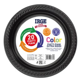 CDQ PIATTI PIANI NERI 20 PZ