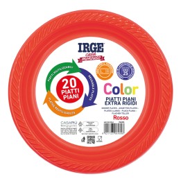 BFC PIATTI RIUTILIZZ. PIANI ROSSI 20PZ