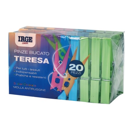 BNR PINZE BUCATO IRGE TERESA 20PZ MULTICOLOR