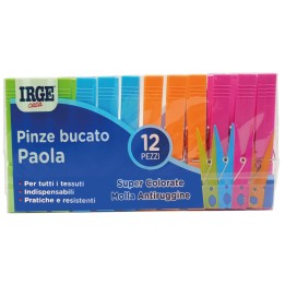 BNO PINZE BUCATO IRGE PAOLA 12PZ  MULTICOLOR