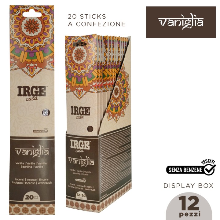 ADJ INCENSO VANIGLIA 20 STICK