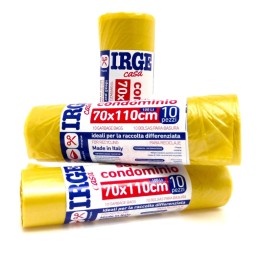 CFR SACCO PATT.10PZ 70X110cm 100L GIALLO