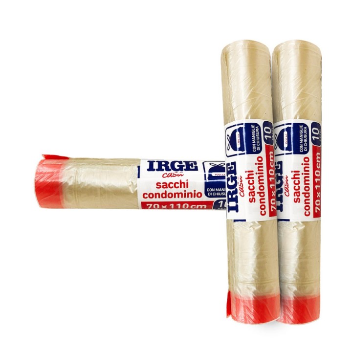 CFT SACCO PATT.10PZ 70X110cm 100L C/MAN