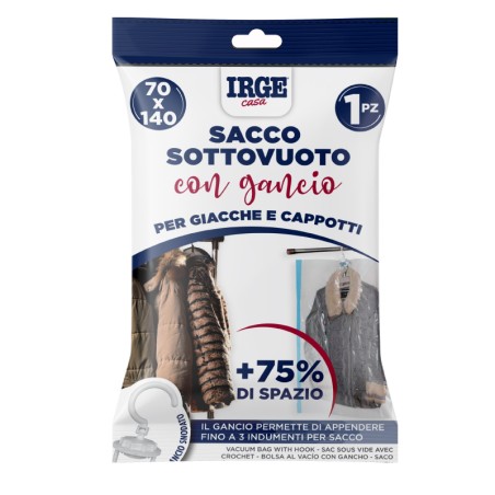 CDQ SACCO SOTTOVUOTO CON GANCIO 70X140