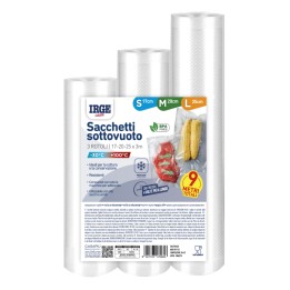 BII SET SACCHI SOTTOVUOTO 3 PZ 17X3M + 20X3MT + 25X3MT