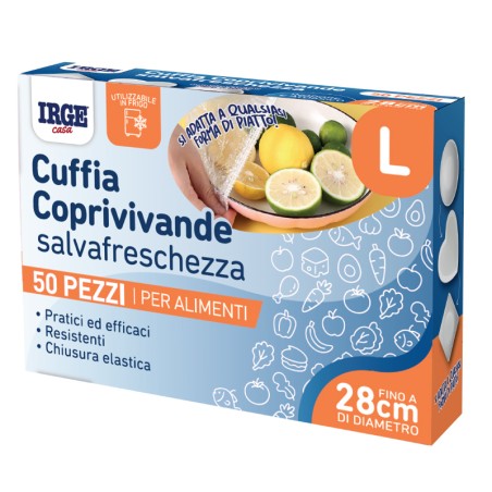 BHP CUFFIA COPRIVIVANDE 50PZ TG L