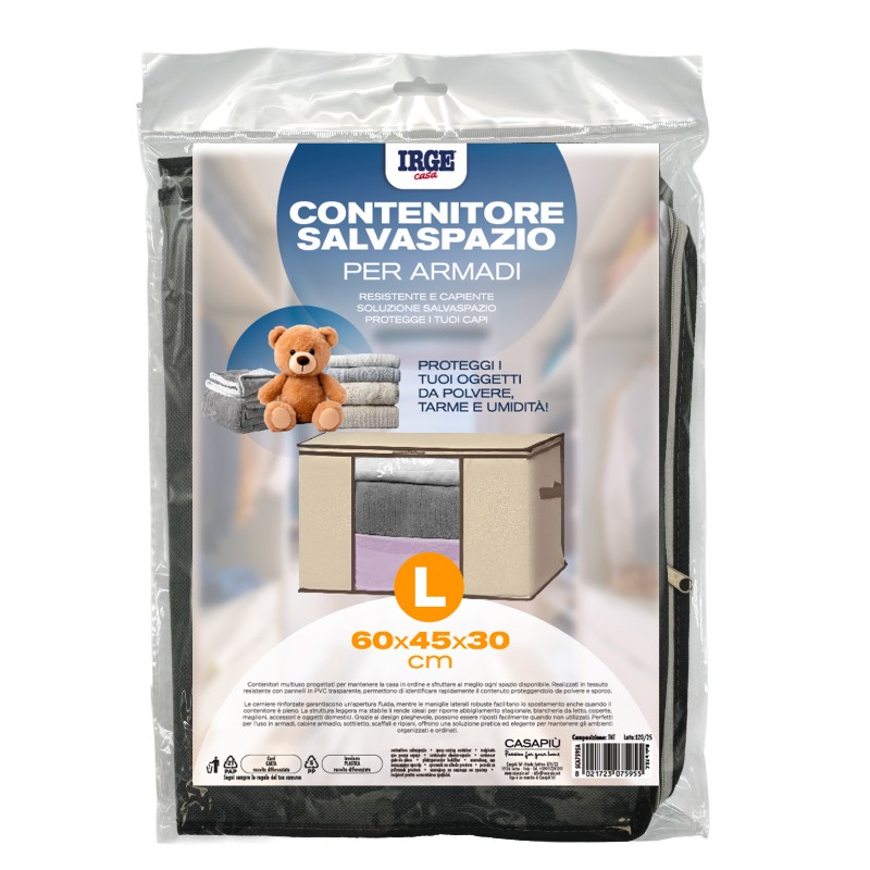 CDW CONTENITORE SALVASPAZIO 60X45X30CM