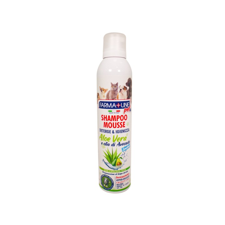 ADK SHAMPO MOUSSE 300 ML PET SENS.ALOE CON OLIO DI AVOCADO