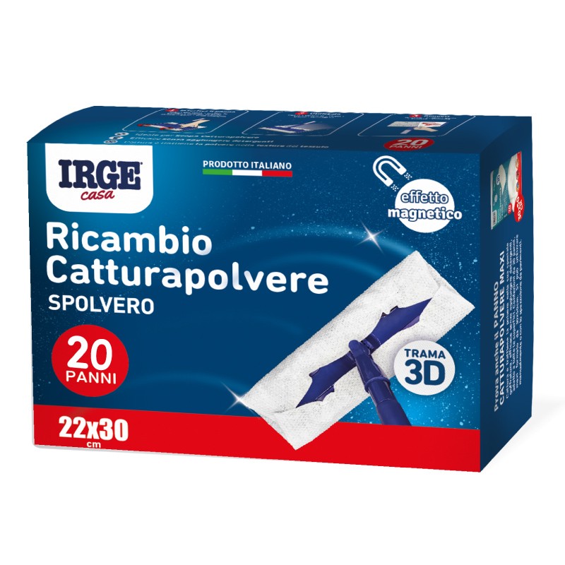 ABF PANNO CATTURAPOL.SPOLVERELLO 20PZ 22X30CM EFFETTO MAGNETICO