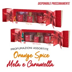 AXA SET CARAMELLA 2CANDELE 35GR+DIF 50ML MELA E CANNELLA + ORANGE SPICE