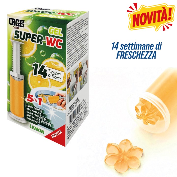 CAG DEO WC GEL 14 STAMPI LEMON 45GR