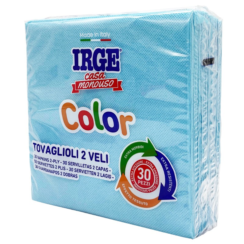 CFF TOVAGLIOLO 2V 33X33 AZZURRO 30PZ