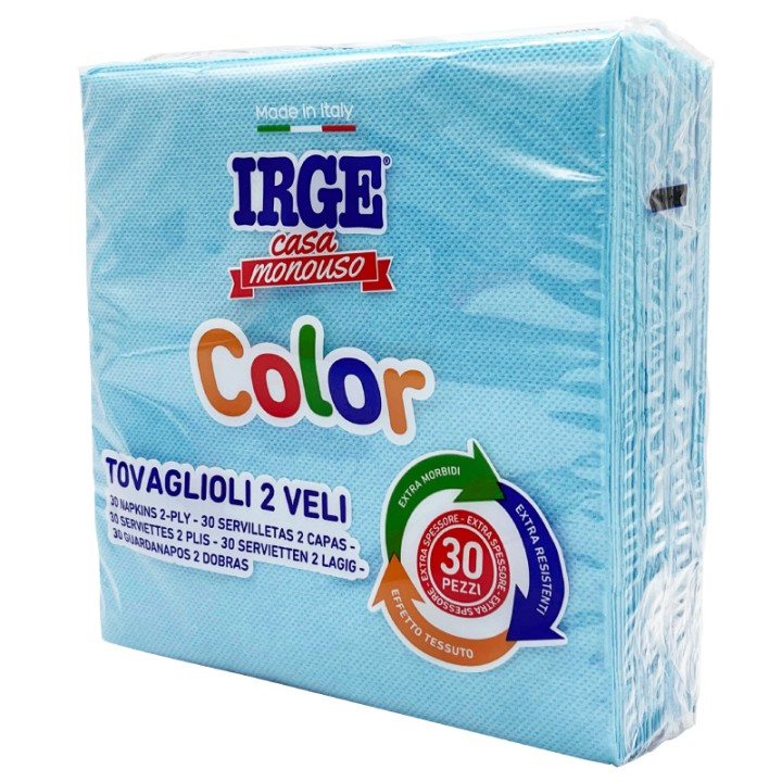 CFF TOVAGLIOLO 2V 33X33 AZZURRO 30PZ