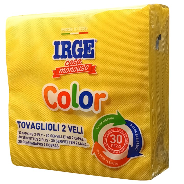 CAO TOVAGLIOLO 2V 33X33 GIALLO 30PZ