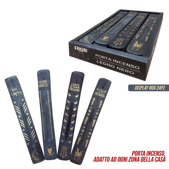 BMC PORTA INCENSO LEGNO NERO