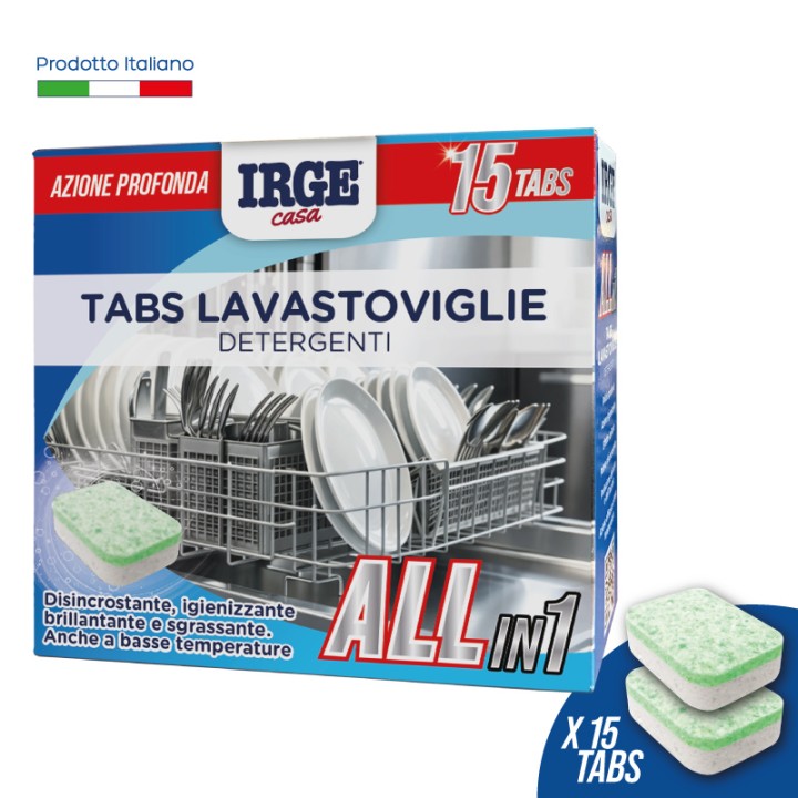 BND DEO TABS LAVASTOVIGLIE IRGE 15 TABS ALL IN 1