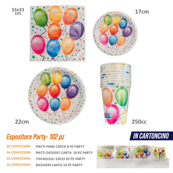 ABA ESPOSITORE PARTY 102PZ