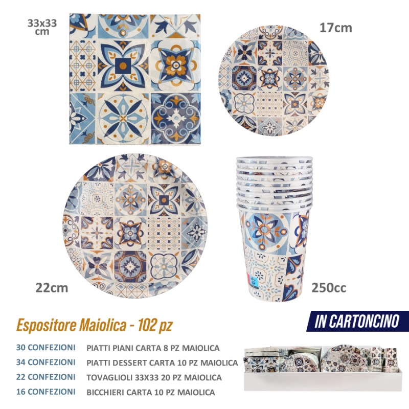 ABA ESPOSITORE MAIOLICA 102PZ