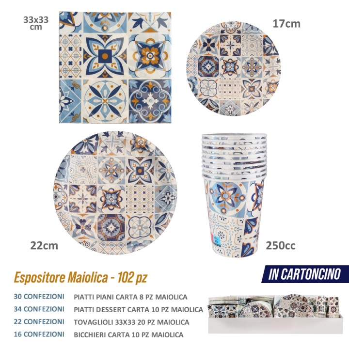 ABA ESPOSITORE MAIOLICA 102PZ