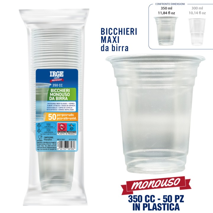 ABL BICCHIERI BIRRA 350CC 50 PZ