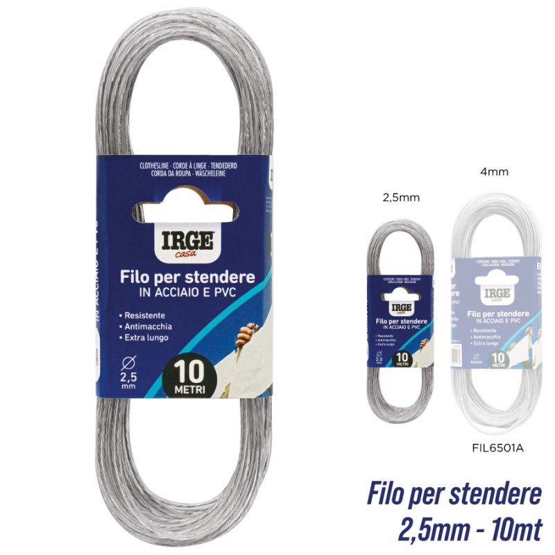 CDC STENDIBIANCHERI ACCIAIO 10 M 2,5MM