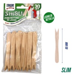 CGF FORCHETTINE APERITIVO LEGNO 30PZ 8,5