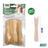 CGF FORCHETTINE APERITIVO LEGNO 25PZ 9,5