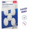 AAI GANCI ADESIVI PLASTICA 5PZ OVALI