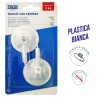 AAQ GANCI ADESIVI PLASTICA 2PZ VENTOSA