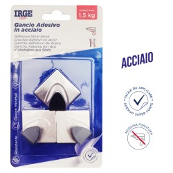 AAT GANCI ADESIVI ACCIAIO 3PZ ROMBO