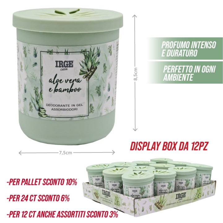 BHD GEL ASSORBIODORI 190GR VERDE ALOE + BAMBOO