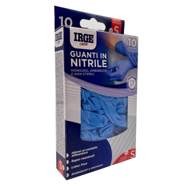 ABQ GUANTI MONOUSO 10PZ NITRILE BLU S