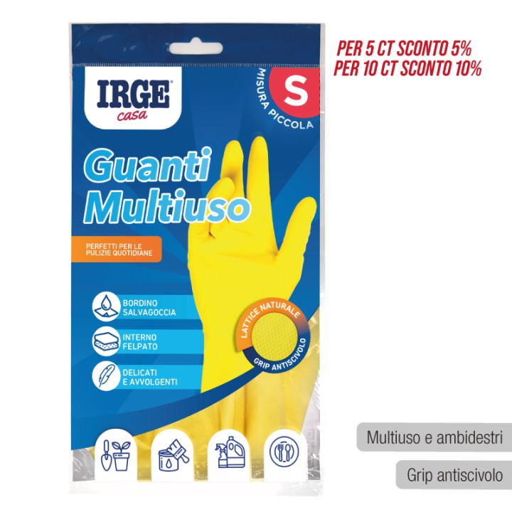 ADA GUANTI PIATTI ANTISCIVOLO IRGE S ATTENZIONE INNER CORRETTO 12PZ