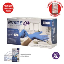 ABI GUANTI MONOUSO 100PZ NITRILE BLU XL-