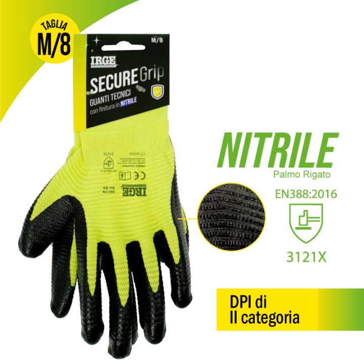AAI GUANTI TEC.EXTRA GRIP NITRILE M/8