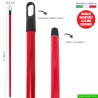 CDX MANICO MET. 120 CM.PLASTIF.ROSSO 0,23 SPESS D.21MM
