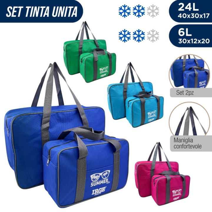 BUA BORSE TERMICHE TINTA U. 24L+6L