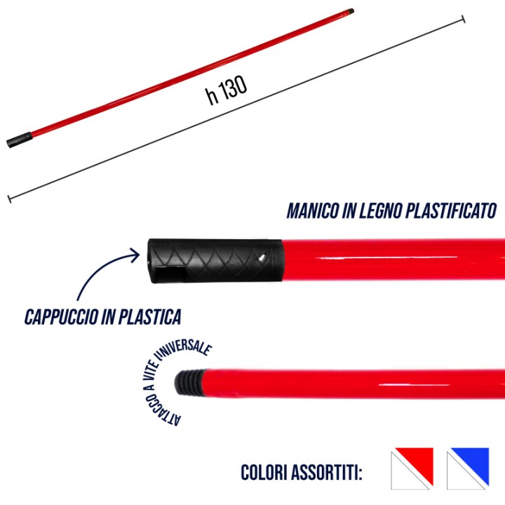 CFR MANICO LEGNO PLAST.130CM COLOR FANT